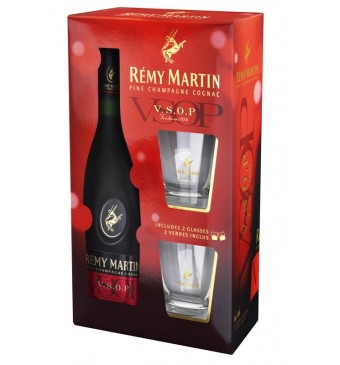 Cognac Remy Martin VSOP se skleničkami