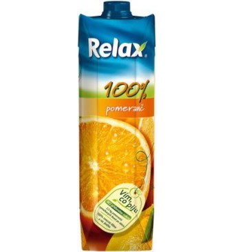 Džus Relax Pomeranč 100% 1l