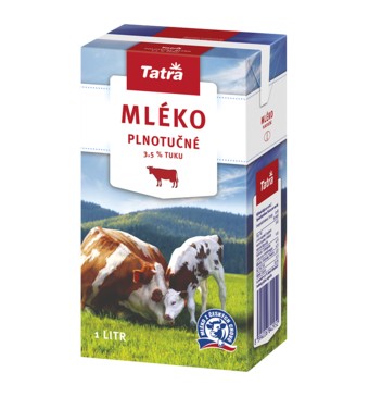 Trvanlivé mléko plnotučné 1l